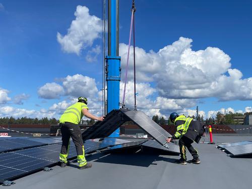 3 GWh solcellestrøm fordeles innenfor Hvervenmoen Næringspark