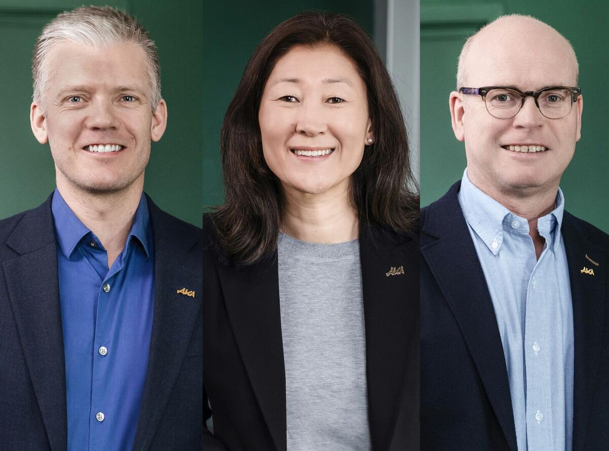 AKAs finansdirektør Thomas A. Simonsen, adm.dir. Jane K. Gravbråten og eiendomsdirektør Rolf Hammerengen.